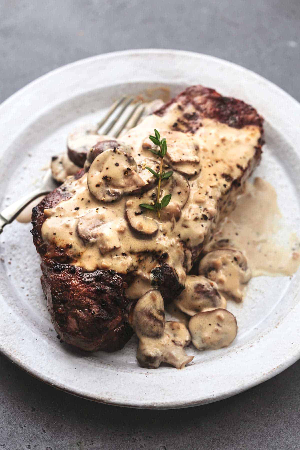 Creamy Mushroom Steak